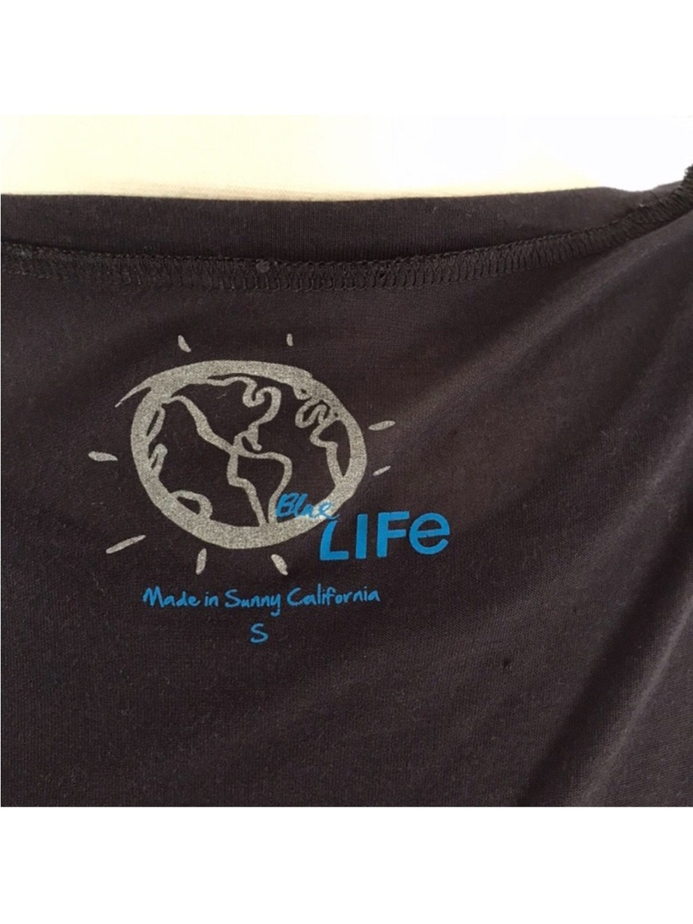 Blue Life Long Sleeve Pocket Jersey Dolman Tee - Picture 3 of 8